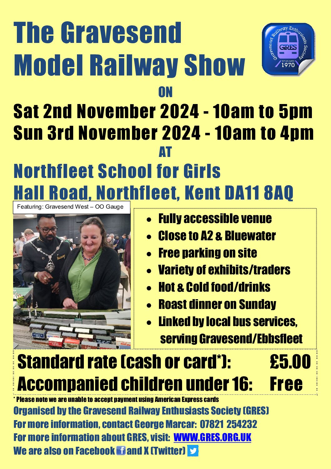 This weekend – Young Exhibitors and Family entertainment provided at the Gravesend Model Railway Show